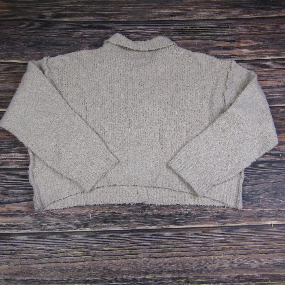 BDG UO Urban Outfitters NWT NEW Large Beige Button Up Collared Sweater - Picture 8 of 8